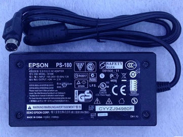 ORIGINAL NEW 24v 2A PS-180 AC Adapter Adaptor Power Supply for EPSON DM D110 D210 D500 TM H5000II
